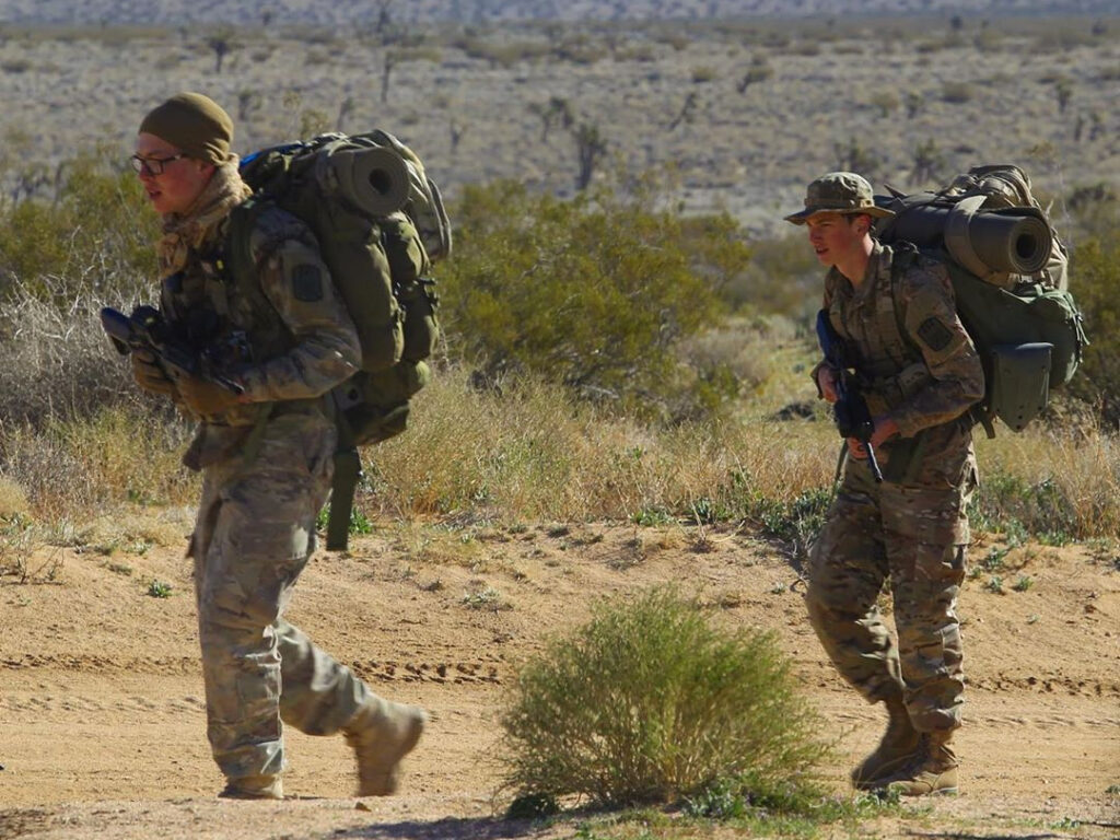 Military Explorers Hiking